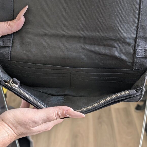 EUC White House Black Market Black Suede - Picture 5 of 6